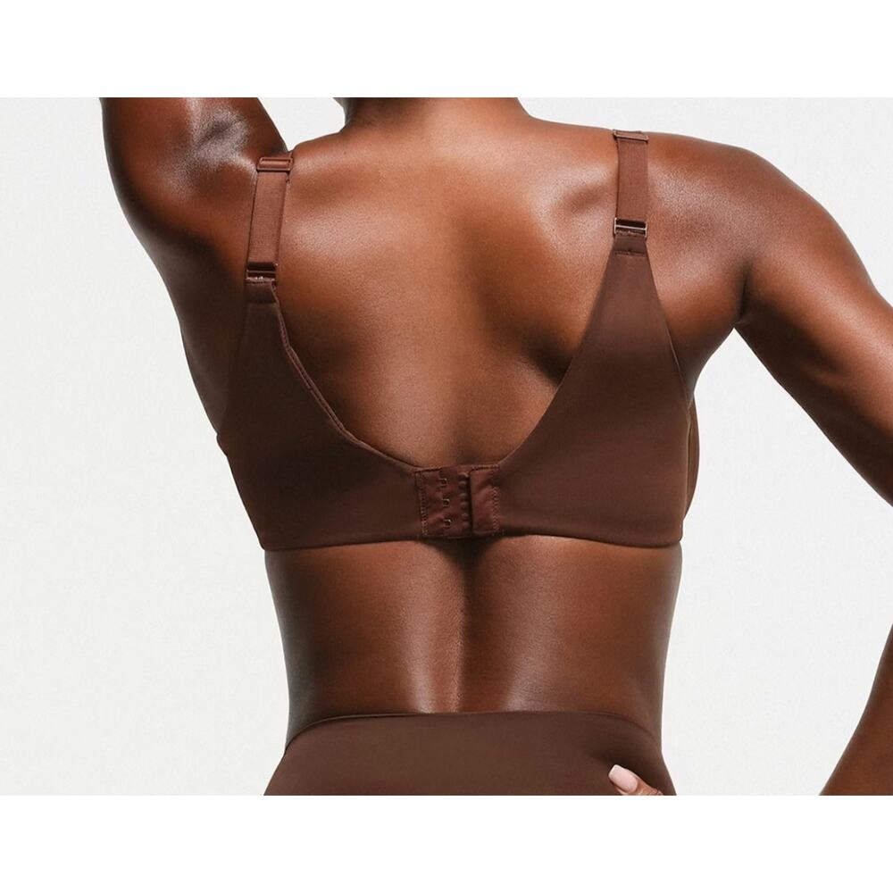 SKIMS NWT Smoothing Intimates Full Coverage Bra Cocoa Brown Underwire 44DDDD 44G - Picture 4 of 9